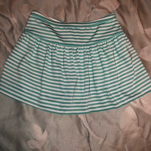 Coolibar mint stripe swim skort EUC 3T